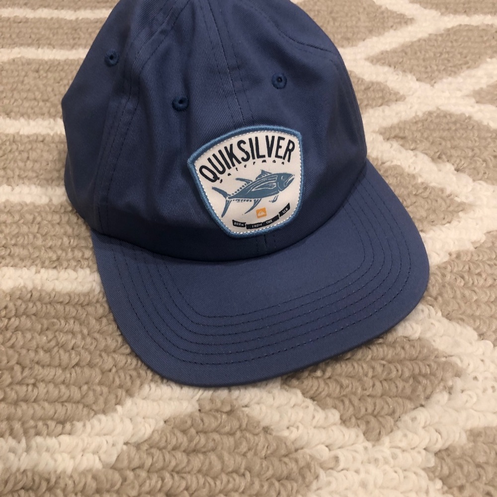 Quicksilver NWOT Waterman blue hat fish logo